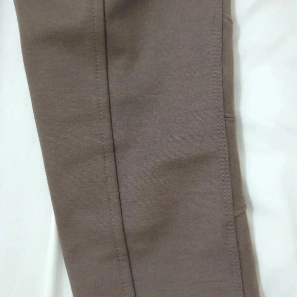 WHBM Faux Suede Runway Leggings, Color Tannin Size 00 - Picture 9 of 13